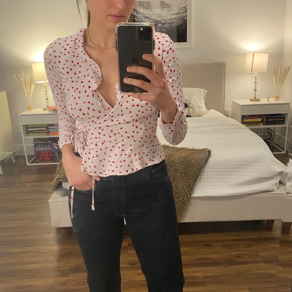 Rails Heart Wrap Top